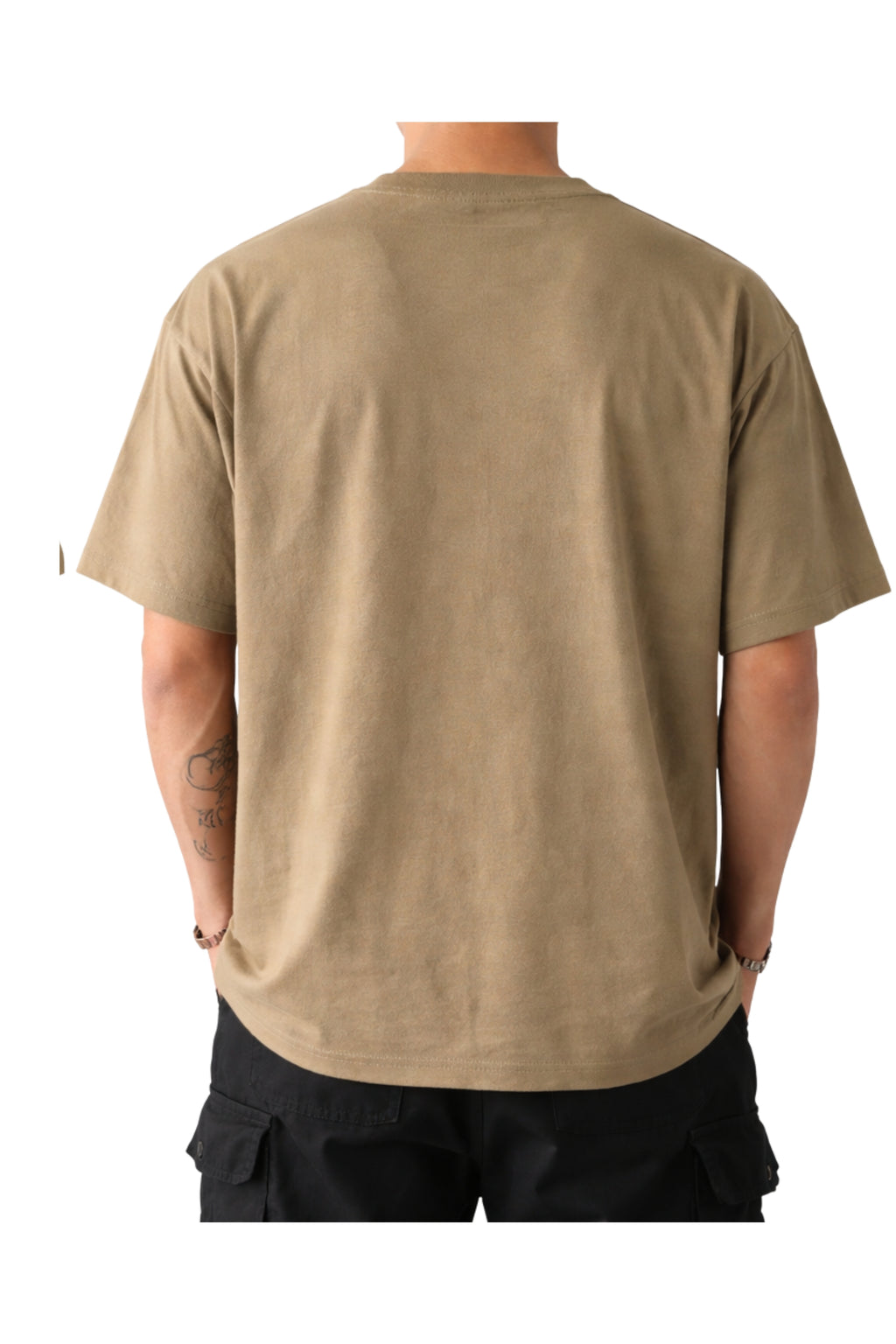 Brotherhood Oversized Graphic T-Shirt – Khaki