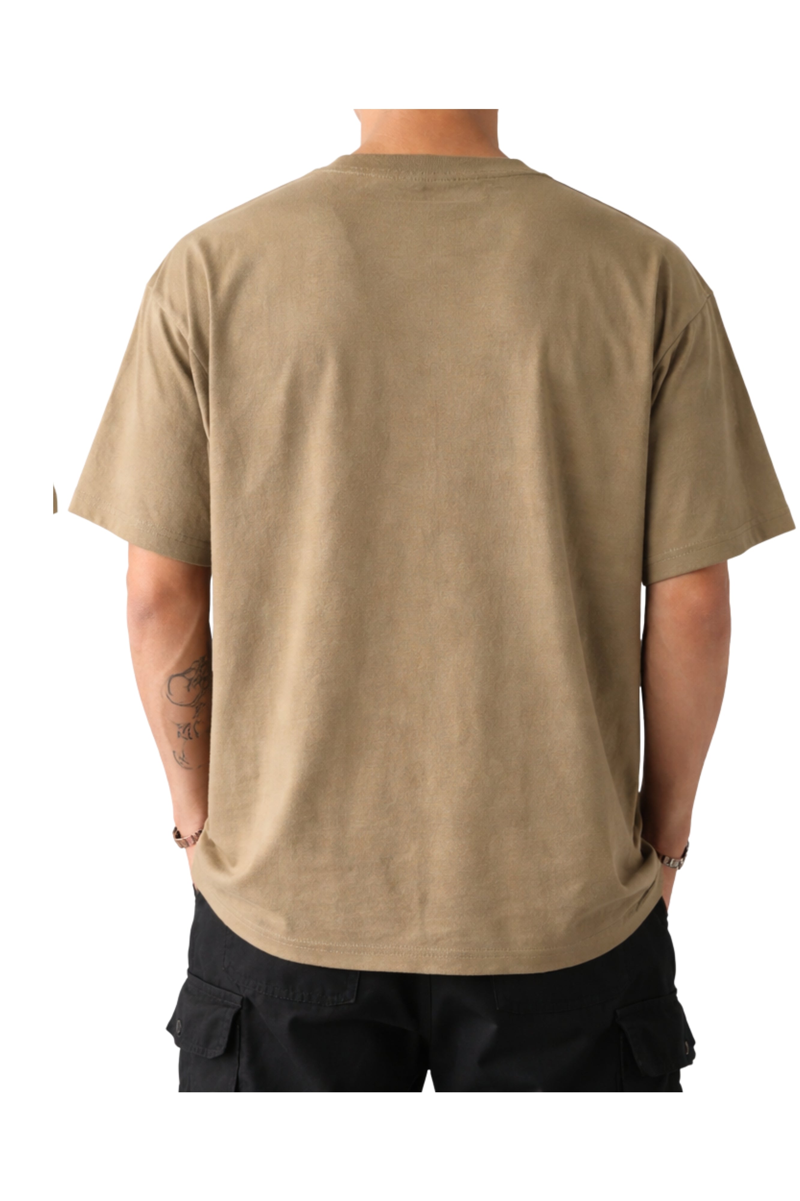 Brotherhood Oversized Graphic T-Shirt – Khaki