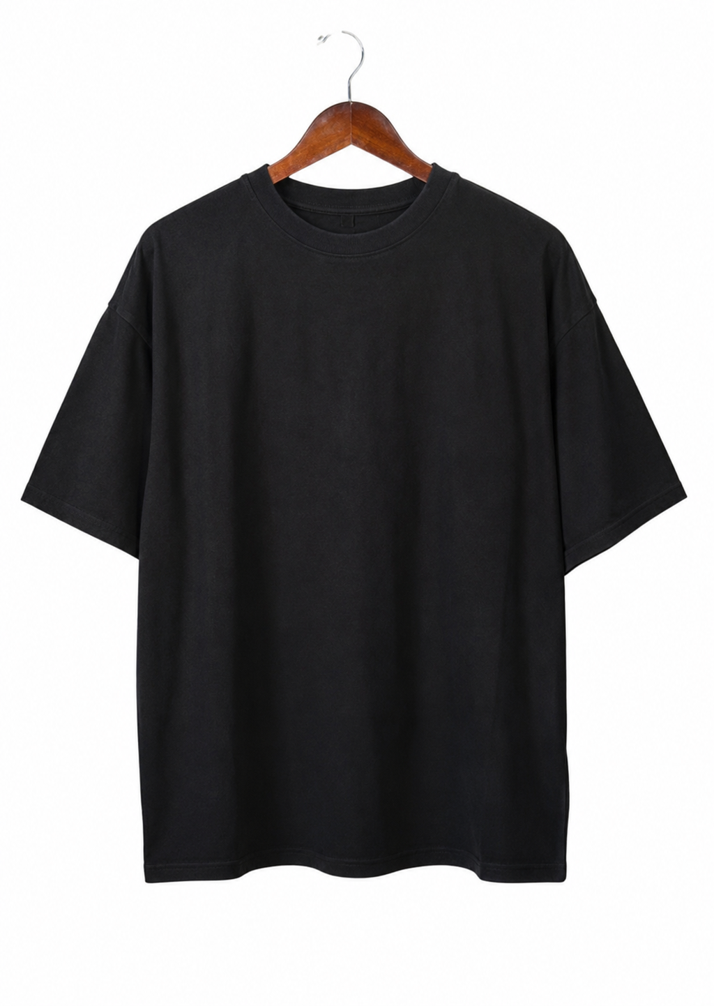 Solid black No shade oversized T-shirt