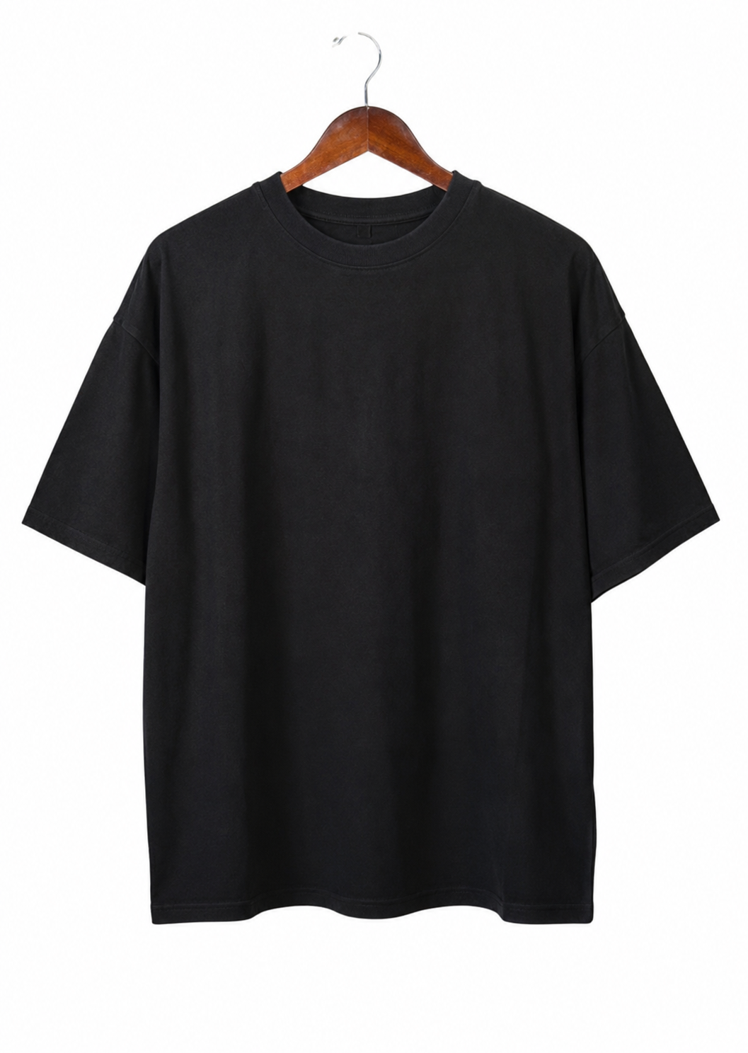 Solid black No shade oversized T-shirt