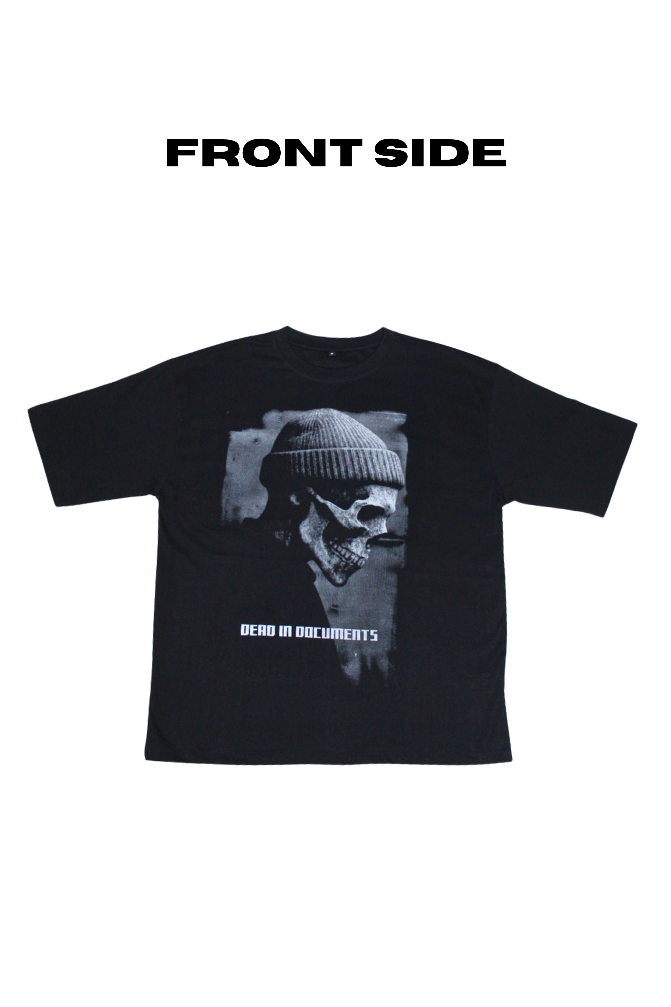 Dead In Documents Oversized Graphic T-Shirt – Black