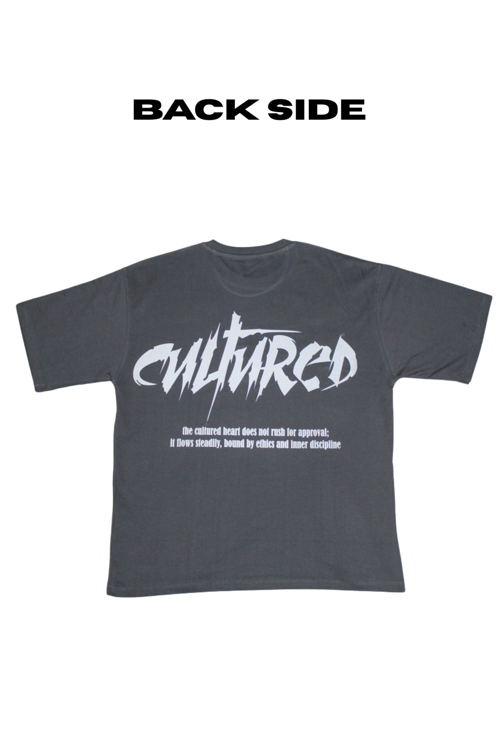 Cultured Oversized Graphic T-Shirt – Gray