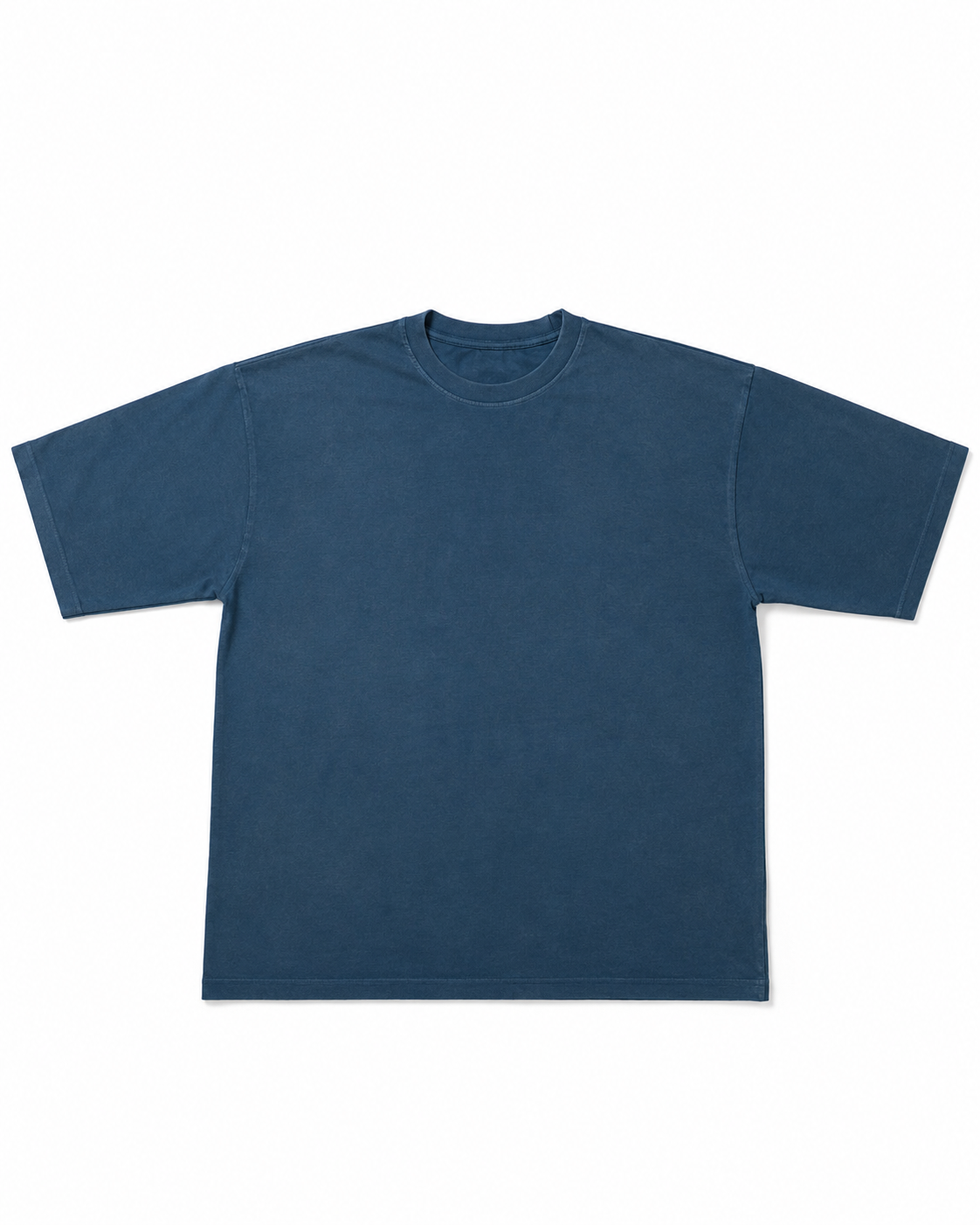 Petroleum blue Solid oversized Tshirt