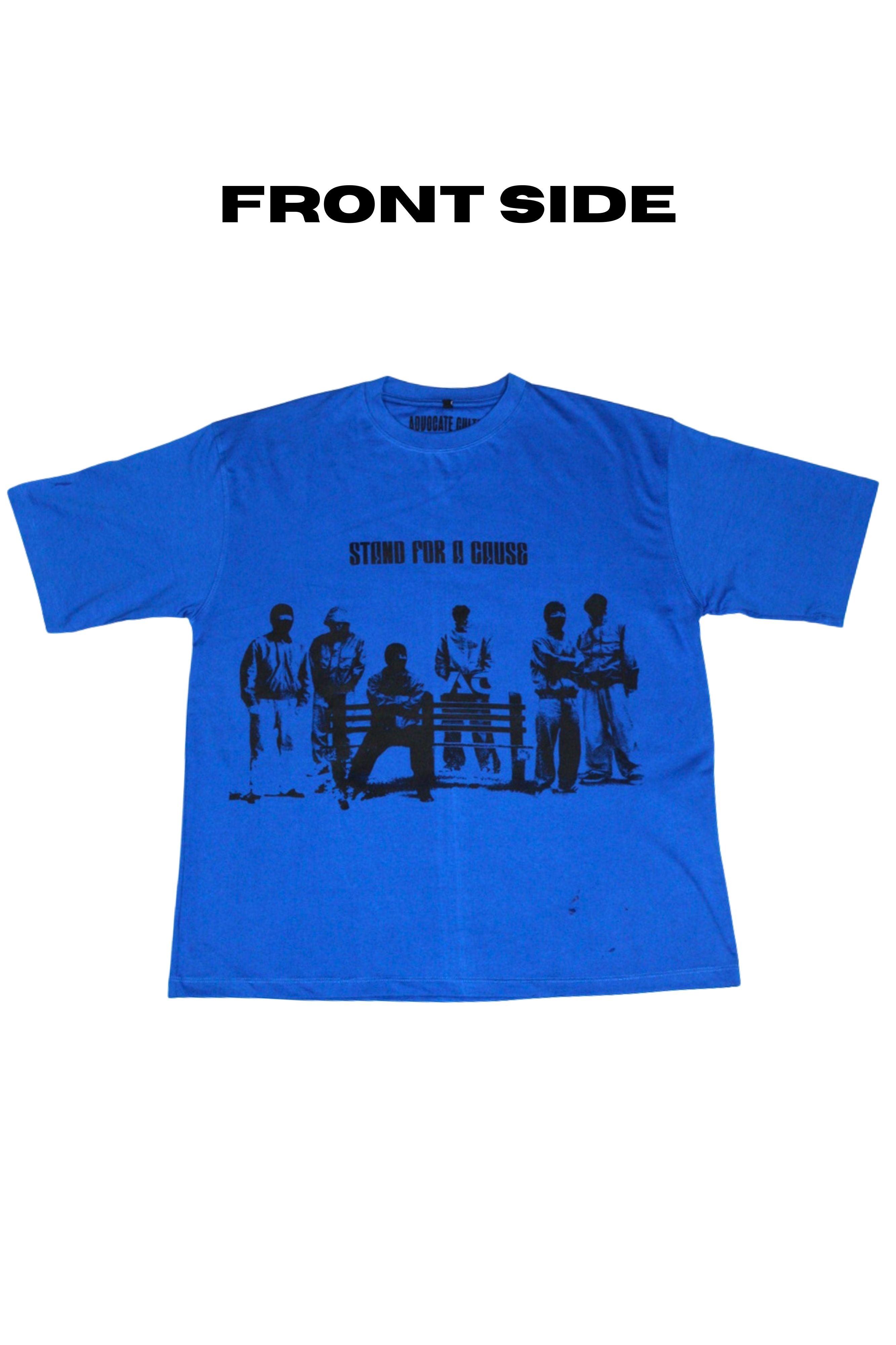 Stand For A Cause Oversized Royal Blue Tee