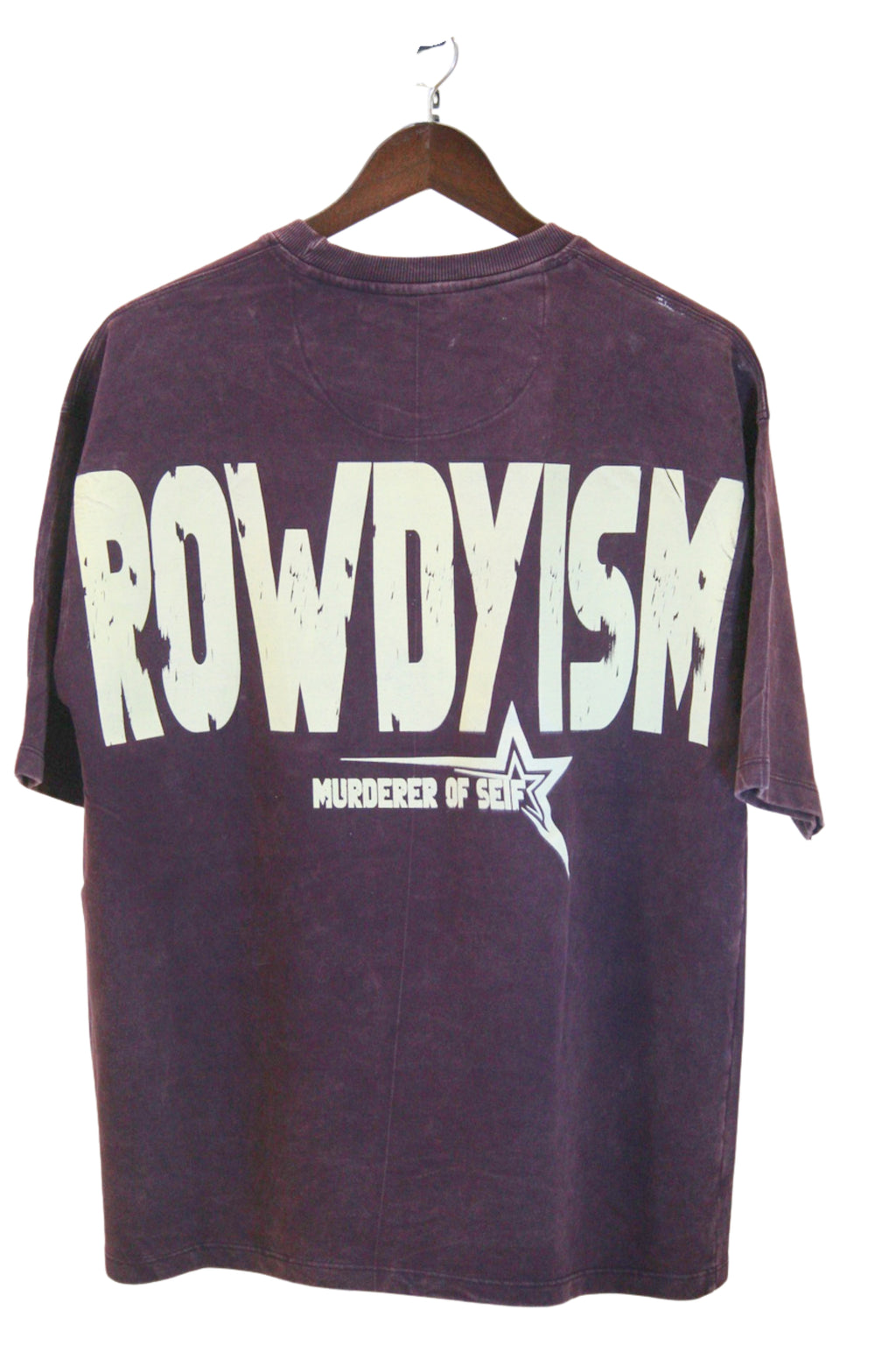 Vintage Wash Oversized T-Shirt – Rowdyism Back Print