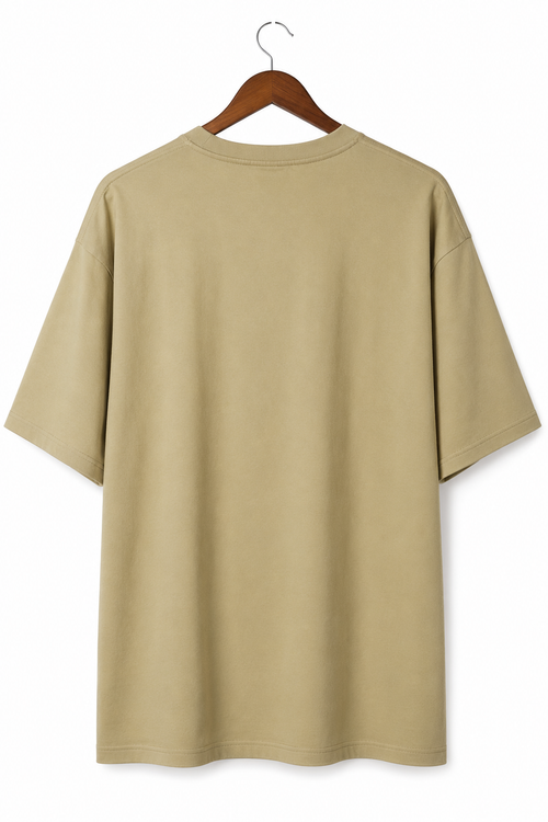 Brotherhood Oversized Graphic T-Shirt – Khaki