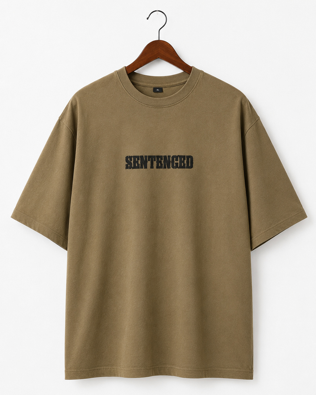 SENTENCED a statement T-shirt || Oversized khakhi colour