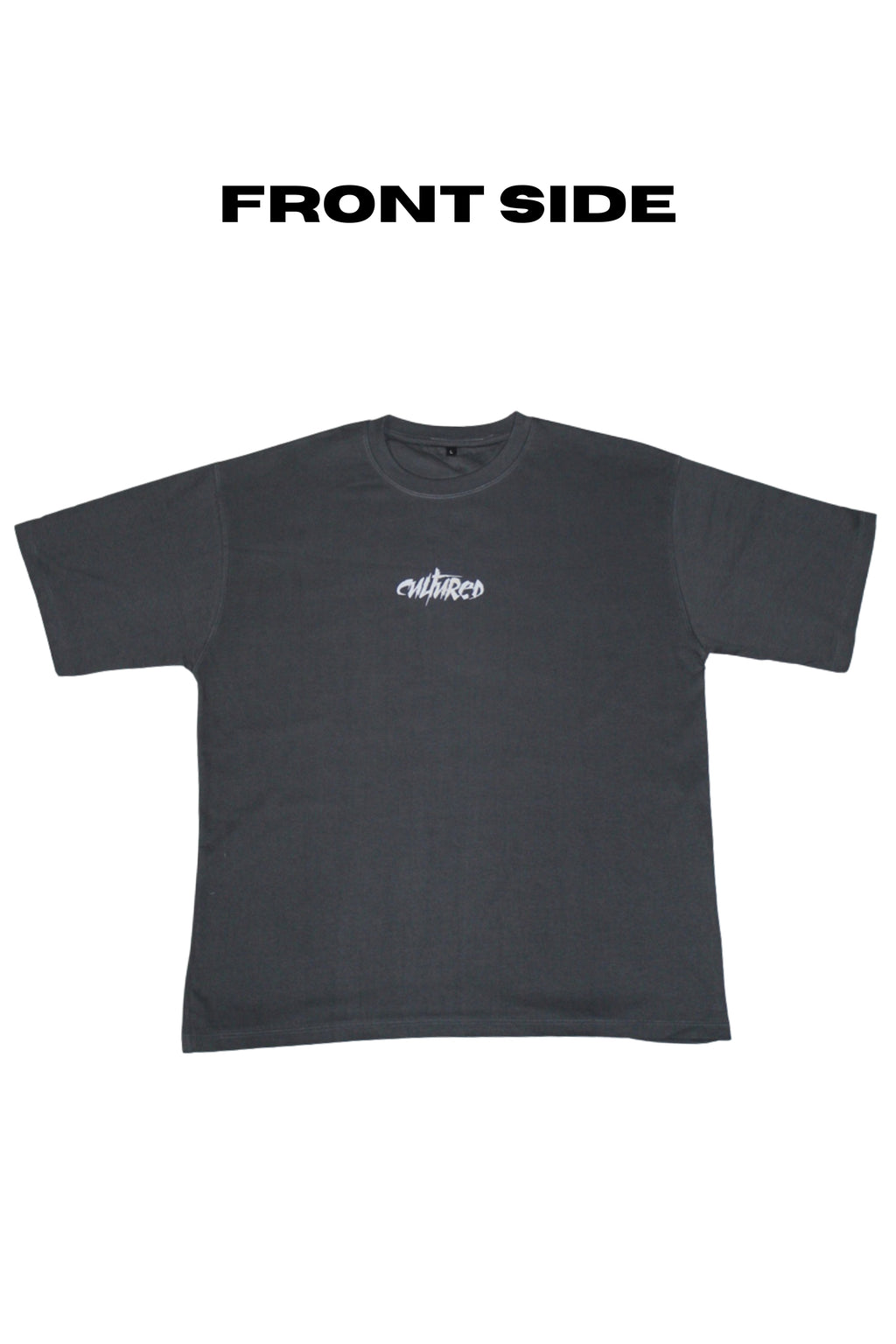 Cultured Oversized Graphic T-Shirt – Gray