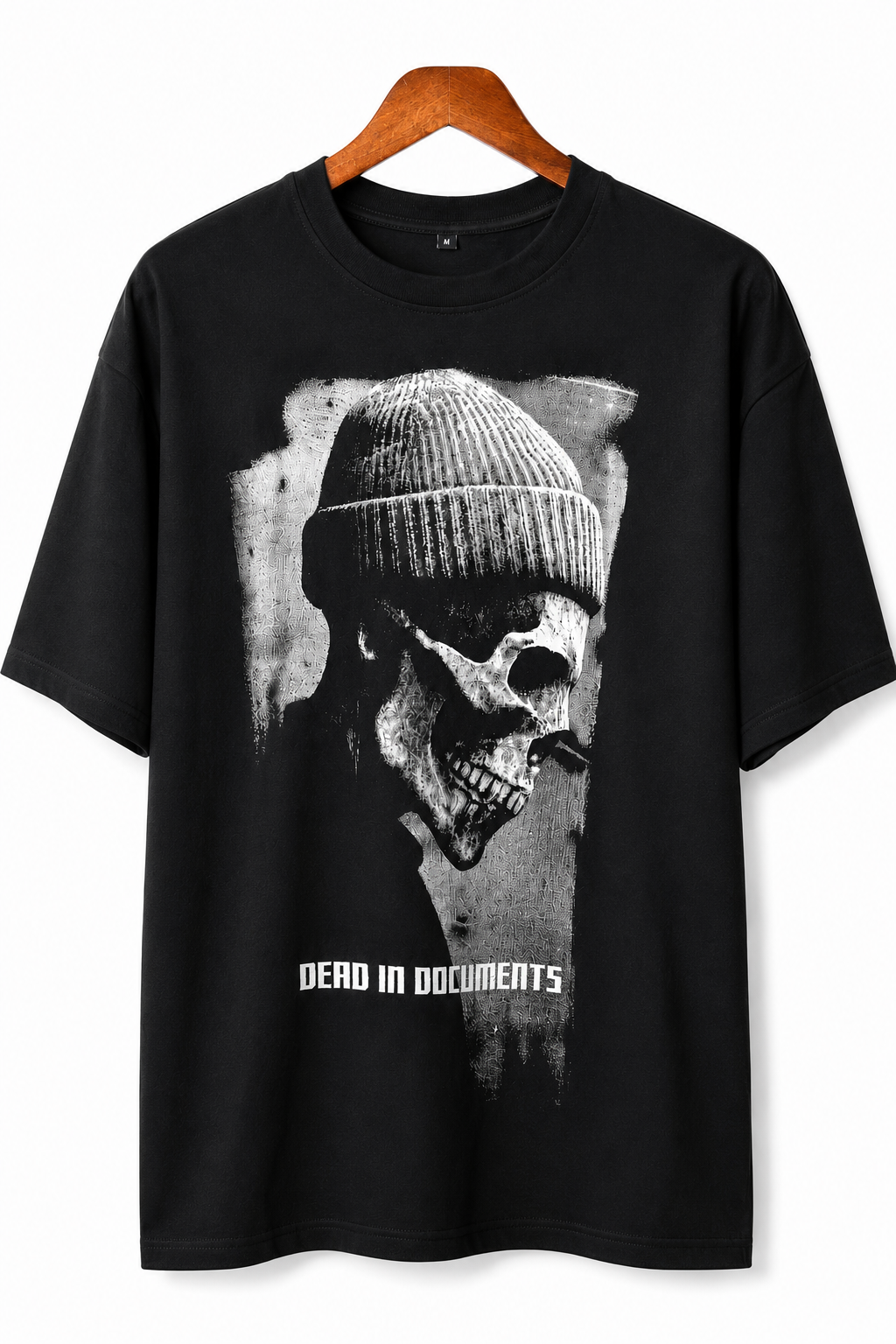 Dead In Documents Oversized Graphic T-Shirt – Black