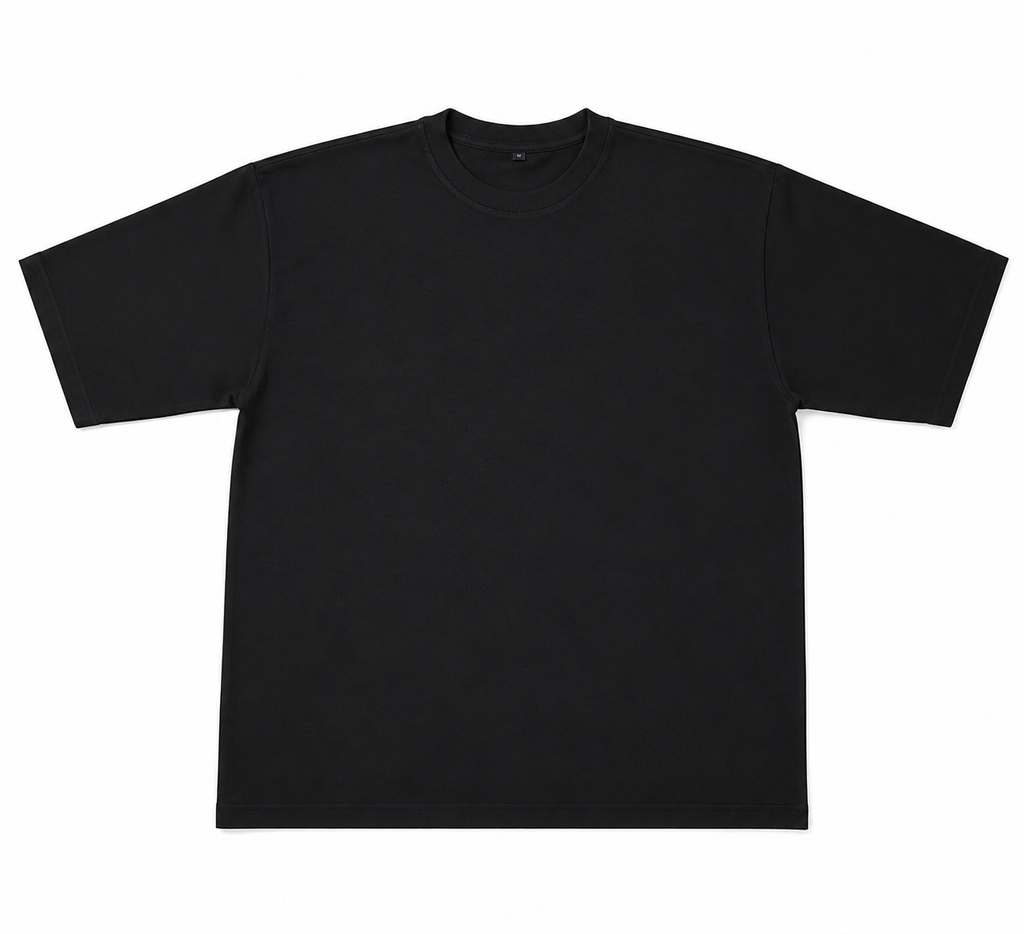 Solid black No shade oversized T-shirt