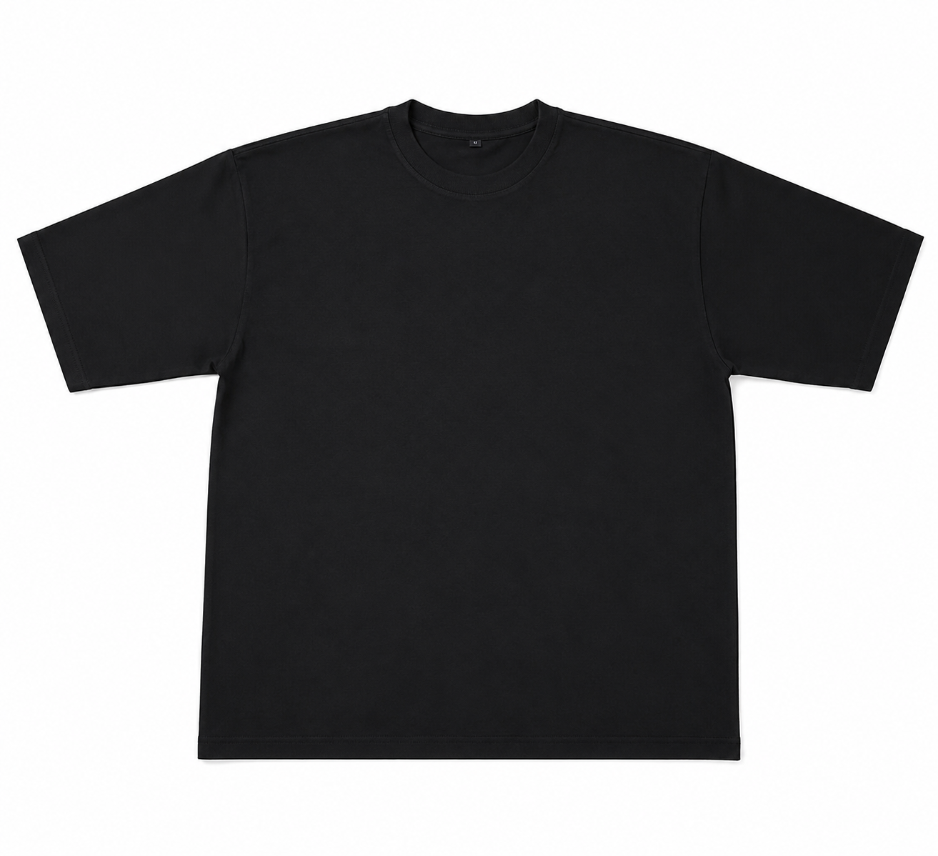 Solid black No shade oversized T-shirt