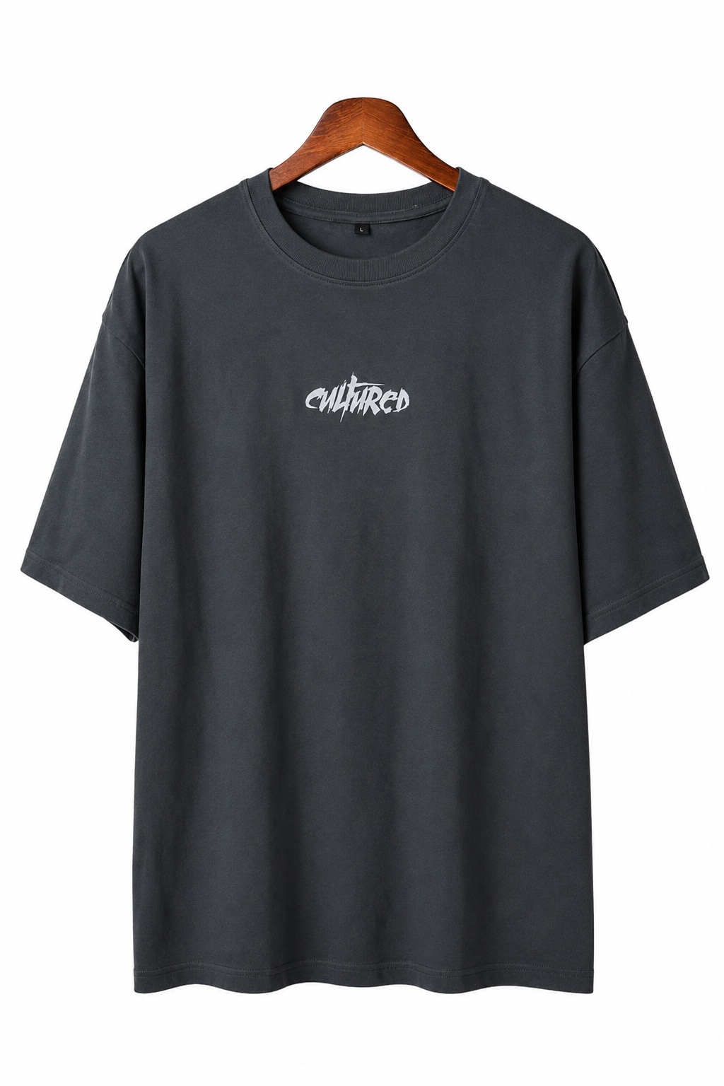 Cultured Oversized Graphic T-Shirt – Gray